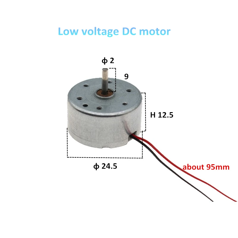 300 Low voltage DC motor 7000rpm 3V DIY Hand assembled small fan toy motor