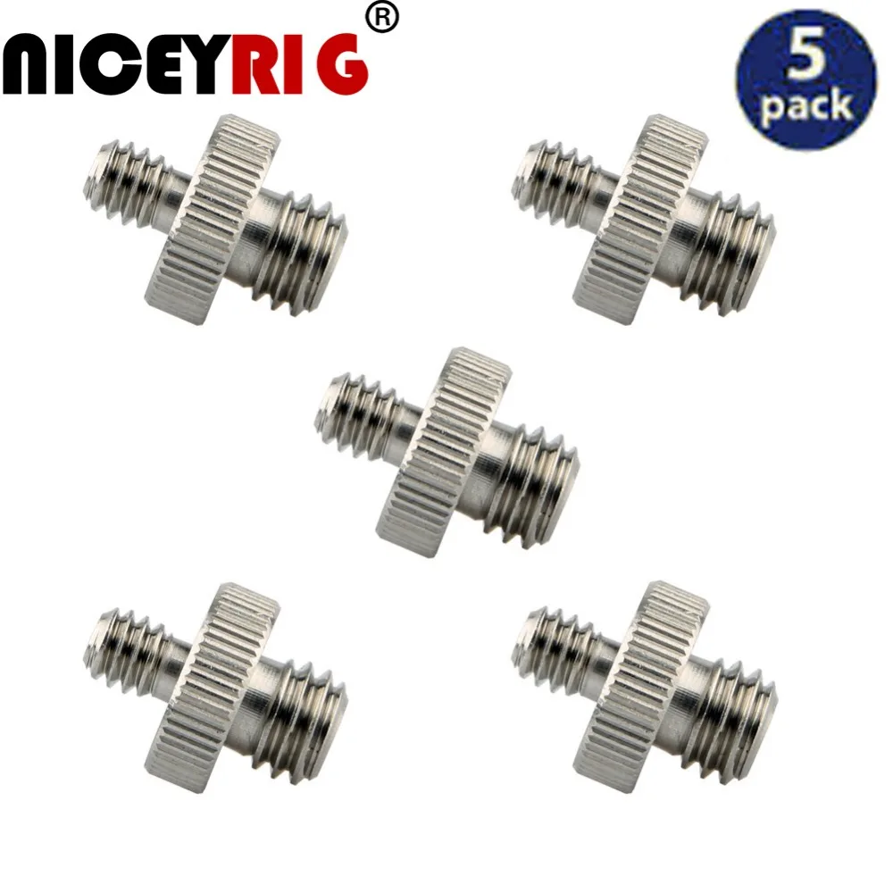 

NICEYRIG (5 Pieces a Pack) Camera Cage Fix Screw Connector 1/4" 3/8 inch Screw 20mm DSLR Digital Camera Rig Tripod Single Leg