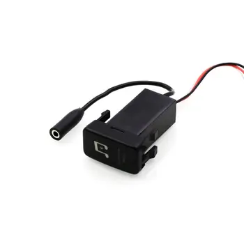 Adaptér Bluetooth do auta s rádiem Aux adaptér pro použití s: TOYOTA Hilux VIGO, Coaster, Corolla ex, Yaris, Reiz, 22×40 mm 8 nejlepší prodej Bluetooth adaptér pro Toyota Corolla - №1