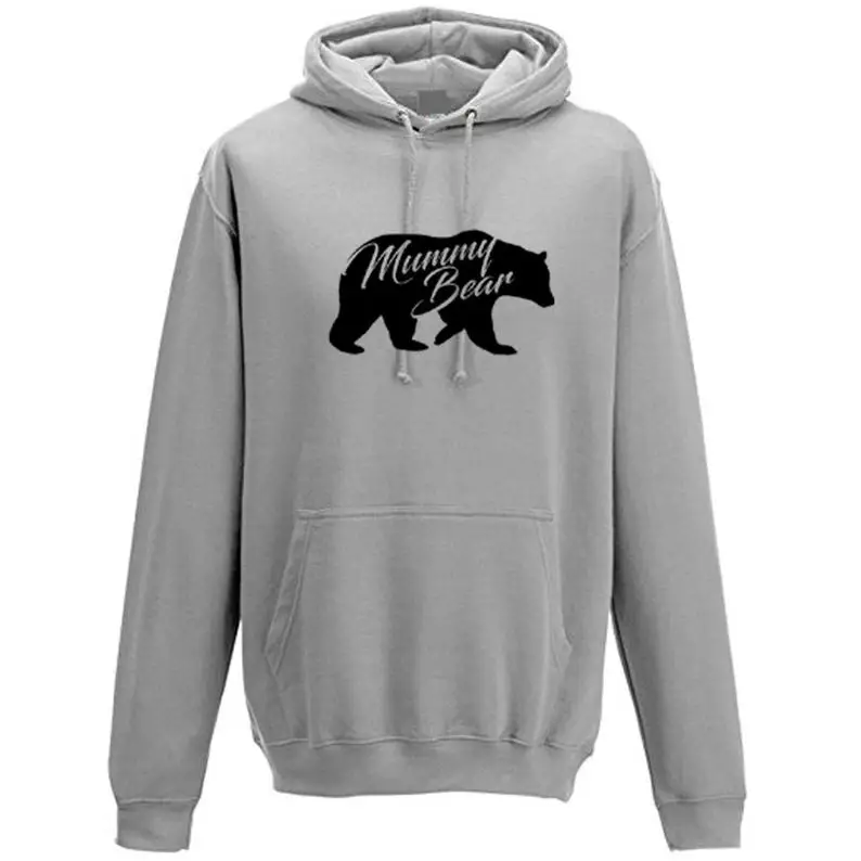 Skuggnas nova chegada múmia urso hoodie unisex dia das mães presente de aniversário mamãe mamãe hoody presente de natal capa do navio da gota