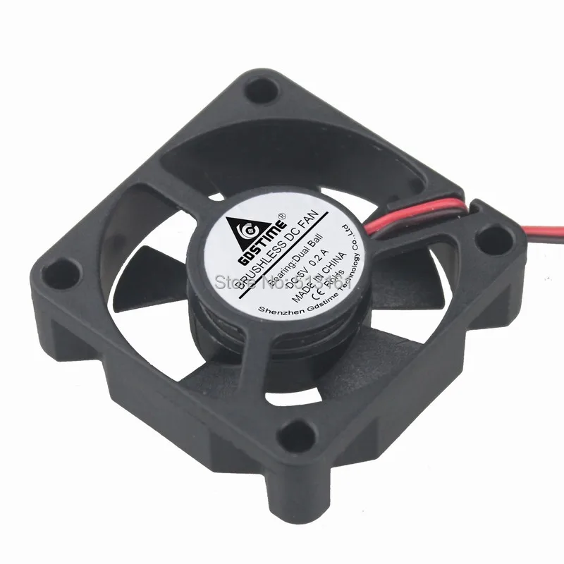 Gdstime Mini 5 V DC Không Chổi Than Quạt Làm Mát 35 mét 35x35x10 mét 3510 2Pin Ball Bearing Cooler