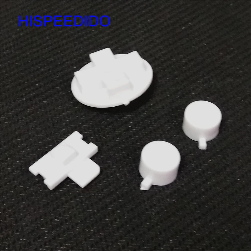 HISPEEDIDO-أزرار خلفية أو بيضاء لـ Gameboy ، لوحة مفاتيح كلاسيكية GB لـ GBO DMG ، DIY لـ Gameboy A B ، أزرار D-pad