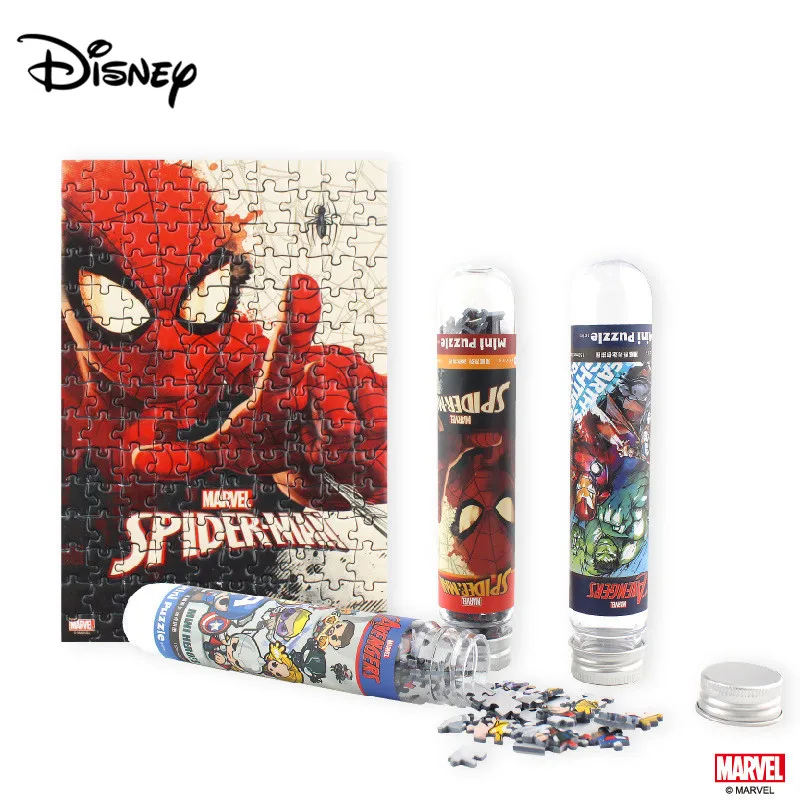 Disney 150 Piece Mini Puzzle Avengers Trendy Fashion Tube Puzzle Mini Flat Puzzle