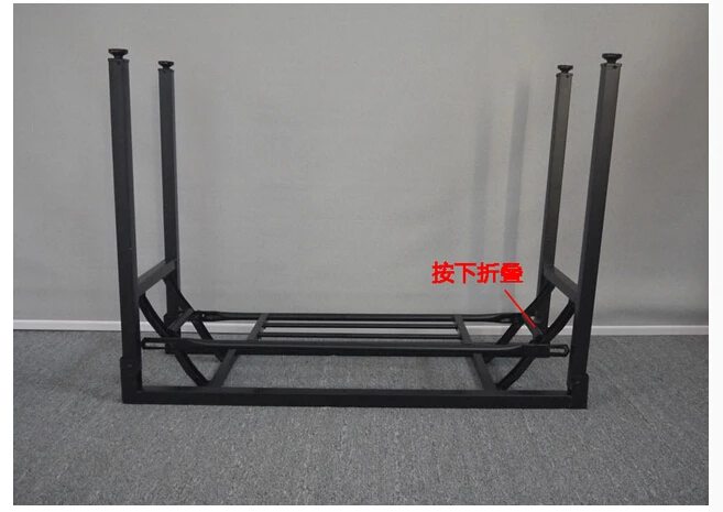 Folding frame. The table leg iron frame. Fold training table legs. Meeting. Activity table leg