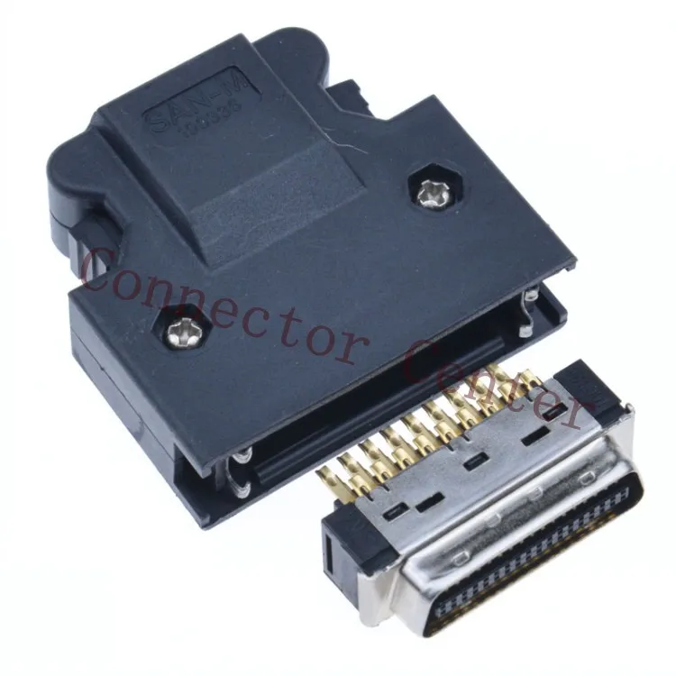 MDR Cable Connector plug male 36-Pin Compatible With 3M SCSI CN Connector 10336 10136 with latch