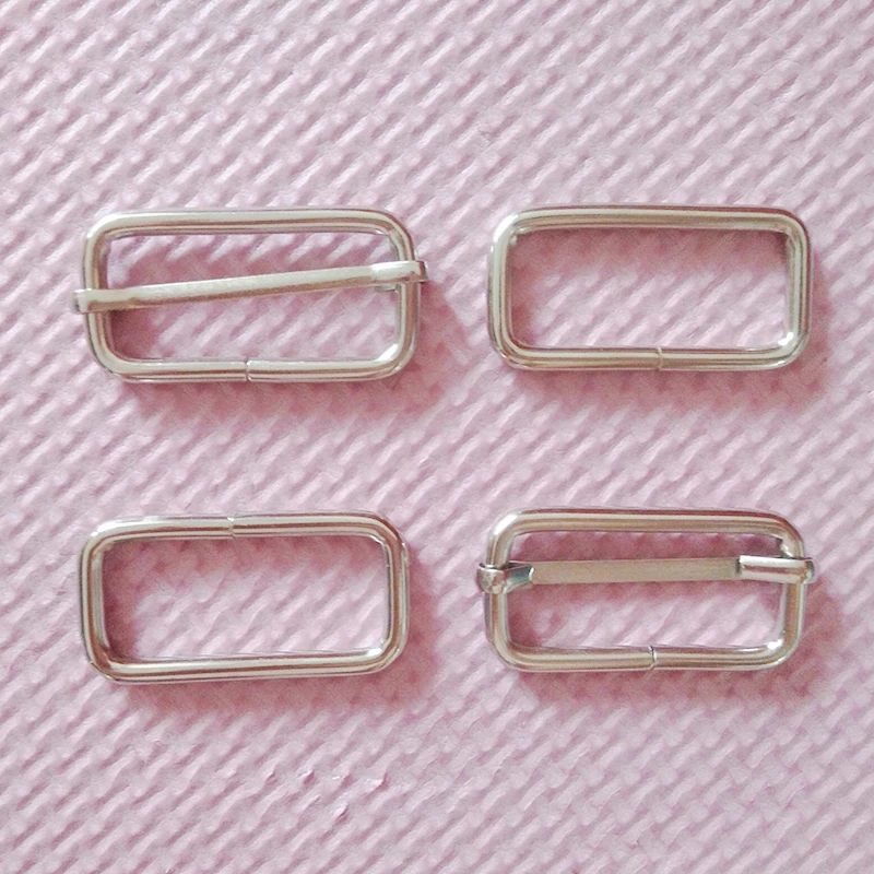 

1 1/2 Inch Silver Strap Adjusters and 1.5" Rectangle Rings ,Rectangle buckle