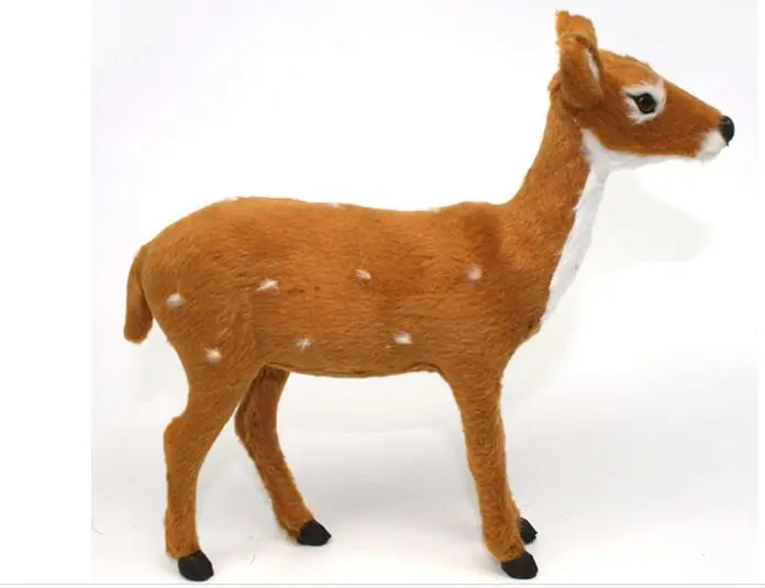 Simulation animal 23*7*20cm sika deer toy polyethylene & furs resin handicraft,ornaments decoration baby toy d370