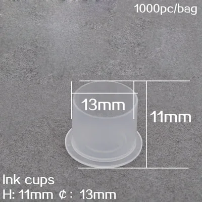 1000pcs Tattoos Color Colorant Mug Mini Small White Plastic Tattoo Cups For Tatoo Ink Tattooing Embroidery Accesories Supplies