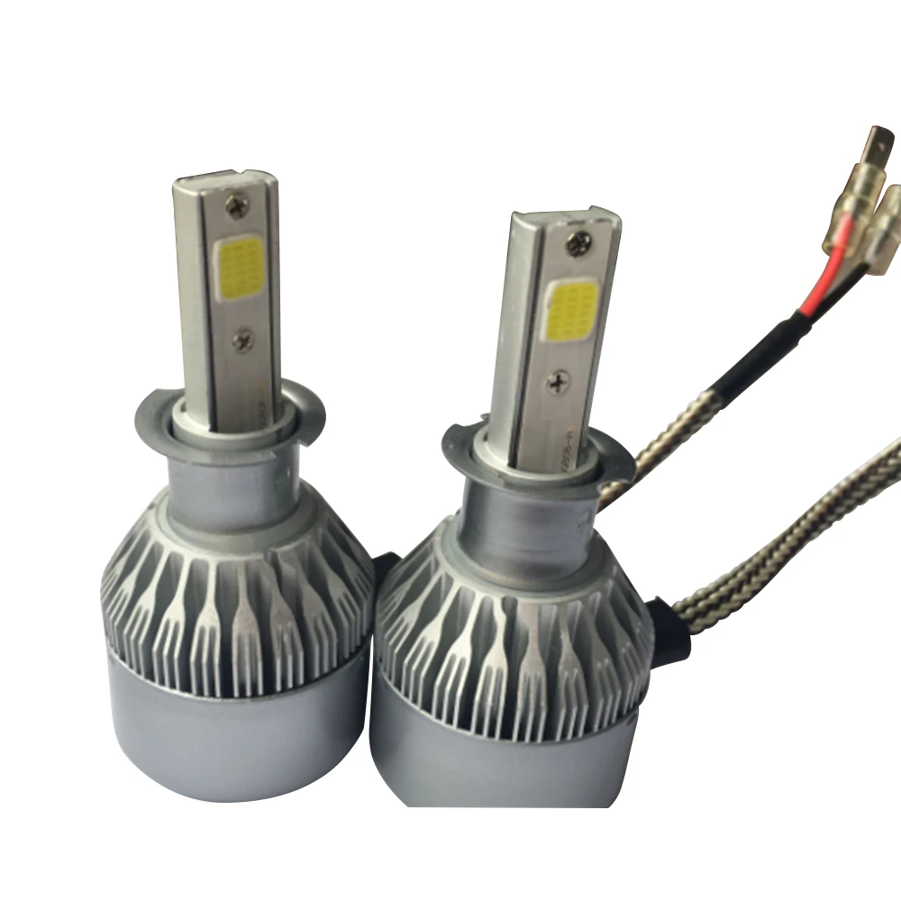 enjoydeal 2pc 360 degree LED Light Lamp Bulb Car Headlight Fog energy saving Auto Headlamp Super Bright COB Lamp Bulb Lighting