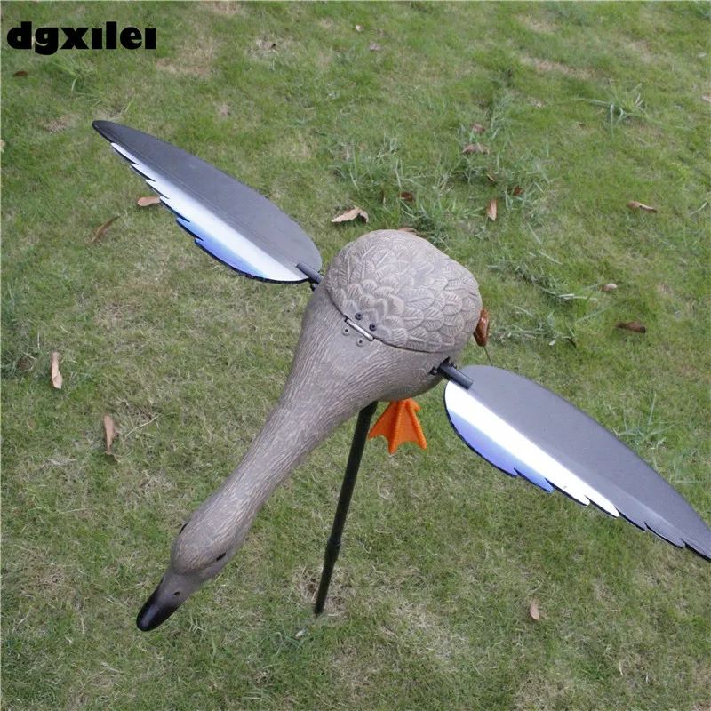 Outdoor Hunting Duck Decoys with Magnet Spinning Wings, 4 * AAA Battery, Plastic, Pond Drake, Hunting Decoy, Wholesale