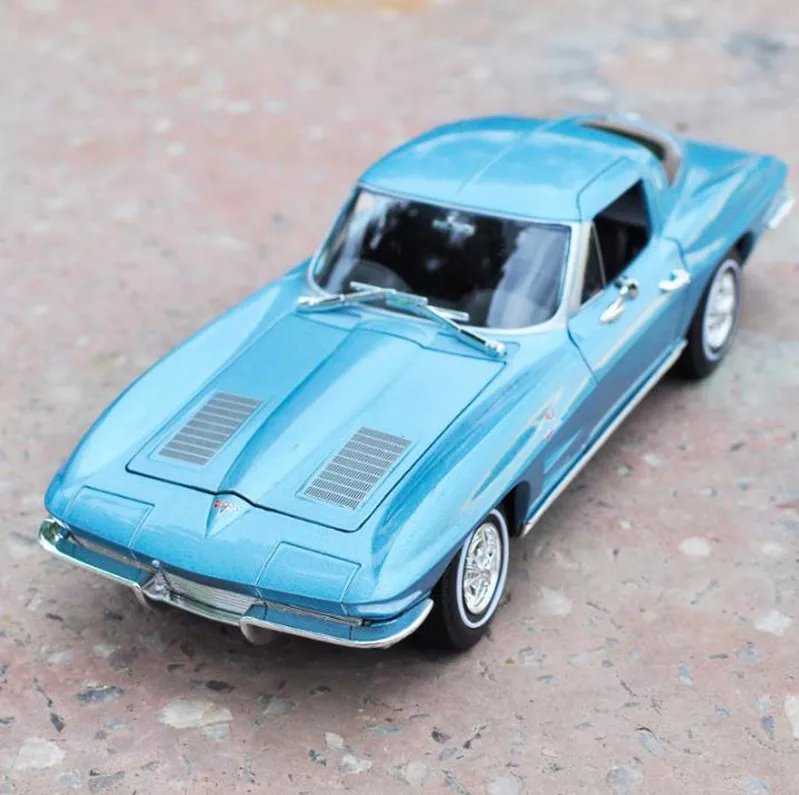 Chevrolet Corvette 1963,1: 24 hợp kim cao cấp xe mô hình, diecast kim loại mô hình toy phương tiện đi lại Bộ Sưu Tập Mô Hình, miễn phí vận chuyển