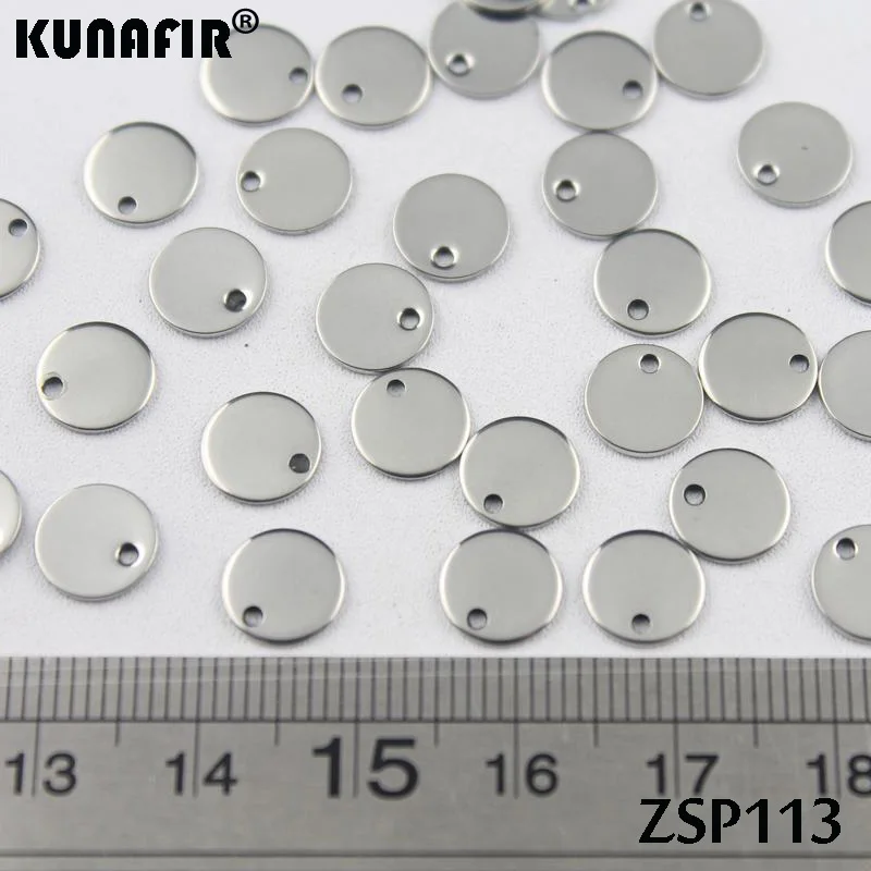 Ordinary polishing Steel color tags with Laser engraving LOGO Stainless steel labels jewelry parts