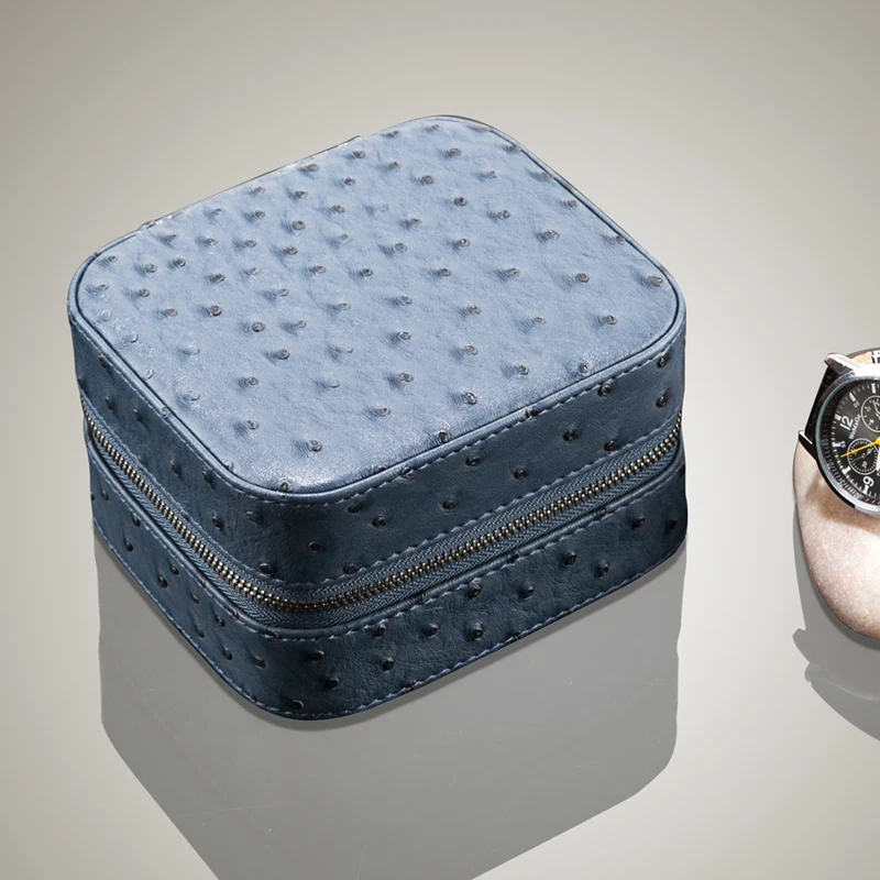 2 Slots Leather Watch Box Organizer Watch Case Storage Box Luxury Watch Holder Watch Jewelry Watch Display Case