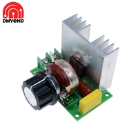 Hot Voltage Regulator Adjustable Motor Speed Controller AC 220V 4000W SCR Dimmer Module Control Board DIY Electronic