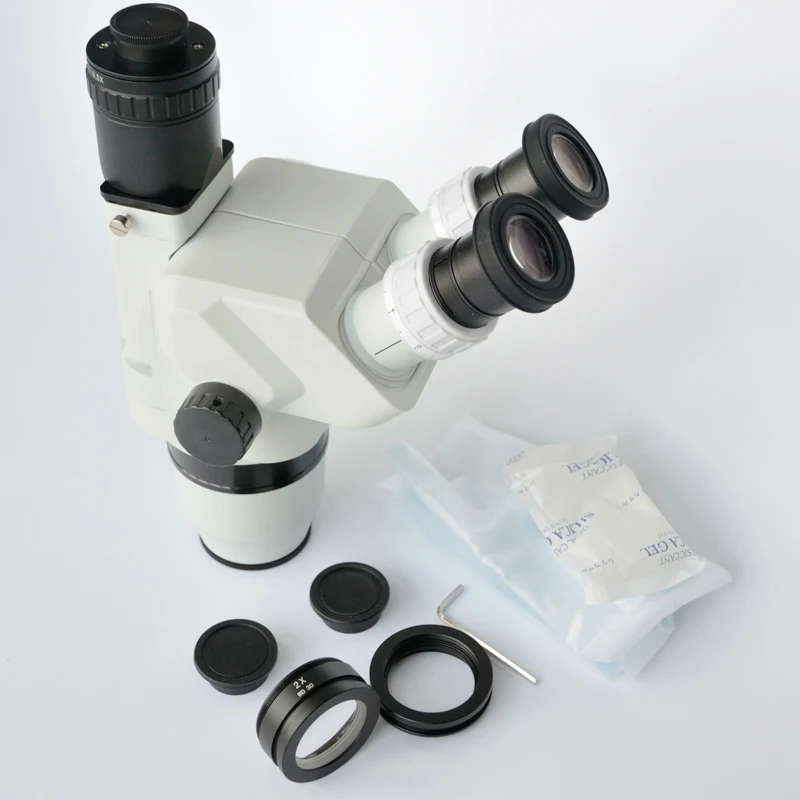 FYSCOPE 6.7X-90X Ultimate Confocal Trinocular Stereo Zoom Microscope Head SZ2.0X 30mm