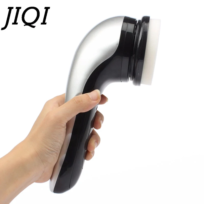 JIQI Electric Shine Shoes Brush Cleaner Leather Polishing Machine Handheld Shoe Boot Care Wax Shining Sponge Polisher 110V 220V