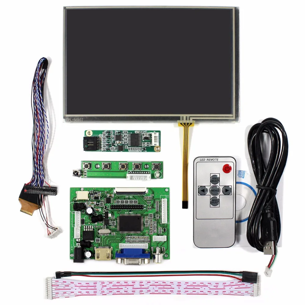 HD MI VGA 2AV LCD Control Board With 7inch N070ICG-LD1 1280x800 Touch LCD