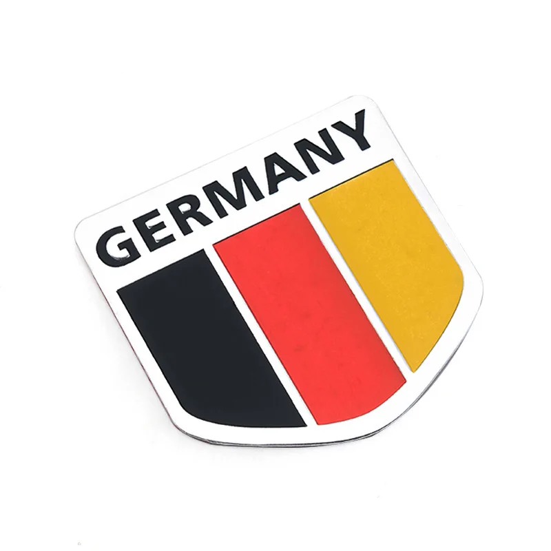 Car Auto Motorcycles ATV Bikes Italy/England/German/France/Russia/USA Flag Logo National Emblem Grille Badge Decal Sticker