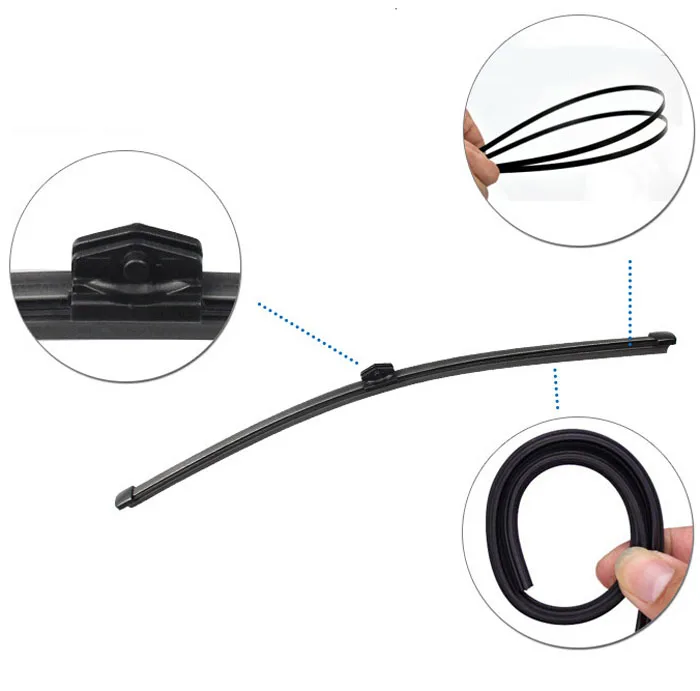 Misima Windscreen Wiper Blades Set For VW Touareg 2010 2011 2012 2013 2014 2015 2016 2017 Front Rear Wipers For Porsche Cayenne