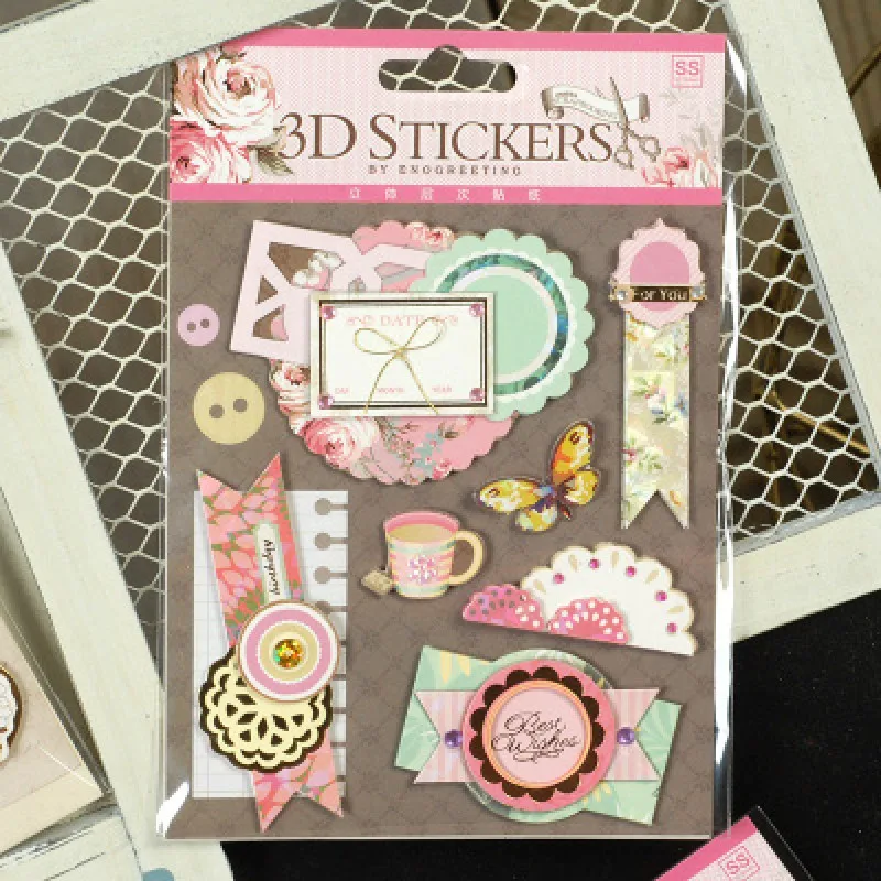 DIY tektura 3D naklejki Scrapbooking motyl ptaki kwiat kwadratowe etykiety cięcia szablony do rękodzieło Hobby dostawca dekoracji wnętrz