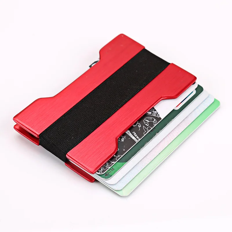 Nieuwe Collectie Portable Slim Aluminium Credit Kaarthouder mannen Metalen Bank Card Case ID Portemonnee Geld Cash Clip Voor vrouwen