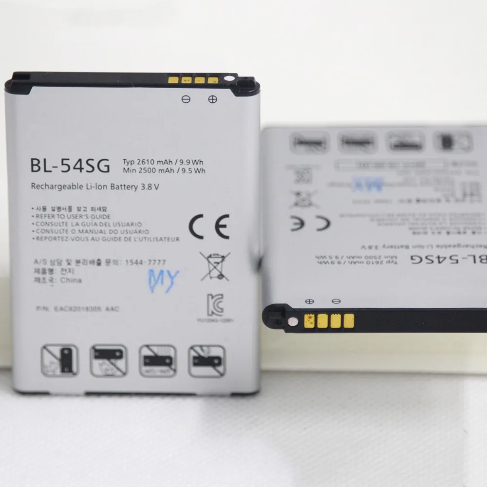 

5pcs/lot BL-54SG Mobile Phone battery for LG G2 F320 F340L H522Y 2610mAh F260 D728 D729 H778 H779 D722 LG internal Phone battery