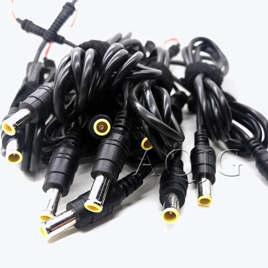 

10pcs DC 6.0 x 4.4 6.0*4.4mm Power Supply Plug Connector With Cord / Cable For Sony Laptop Adapter
