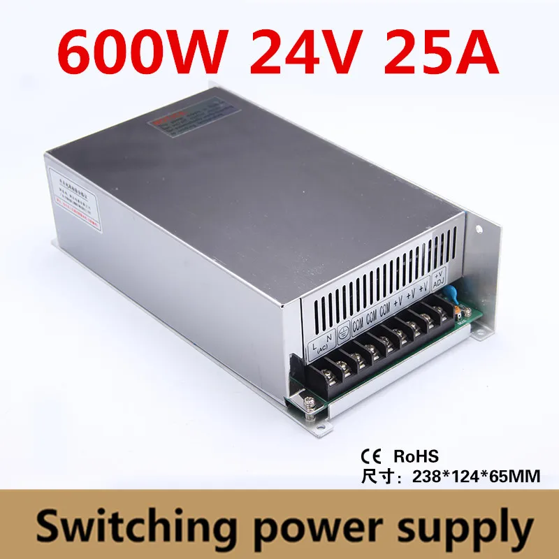 

High Quality 600W 24V 25A Switching Power Supply Driver Adapter Voltage Transformer for Led Strip Light, industry 110V/220V