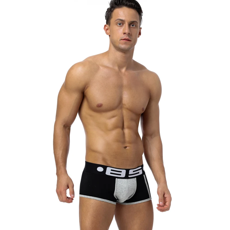 Brand Sexy Men Underwear Men Boxer Trunks Gay Penis Pouch Home Sleepwear High Quality Man Underwear Boxer Short Sleepwear B70