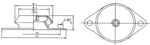 Free shipping ZA-34-50 vibration damper use on diesel generator