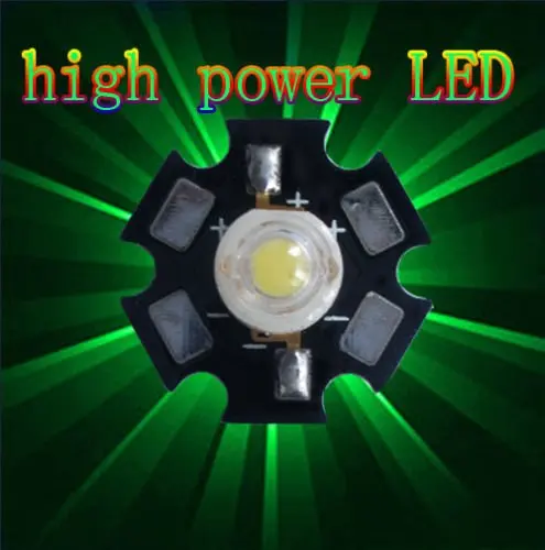 Free shipping 10pcs 1watt Green High Power 1W LED Lamp Light Bright