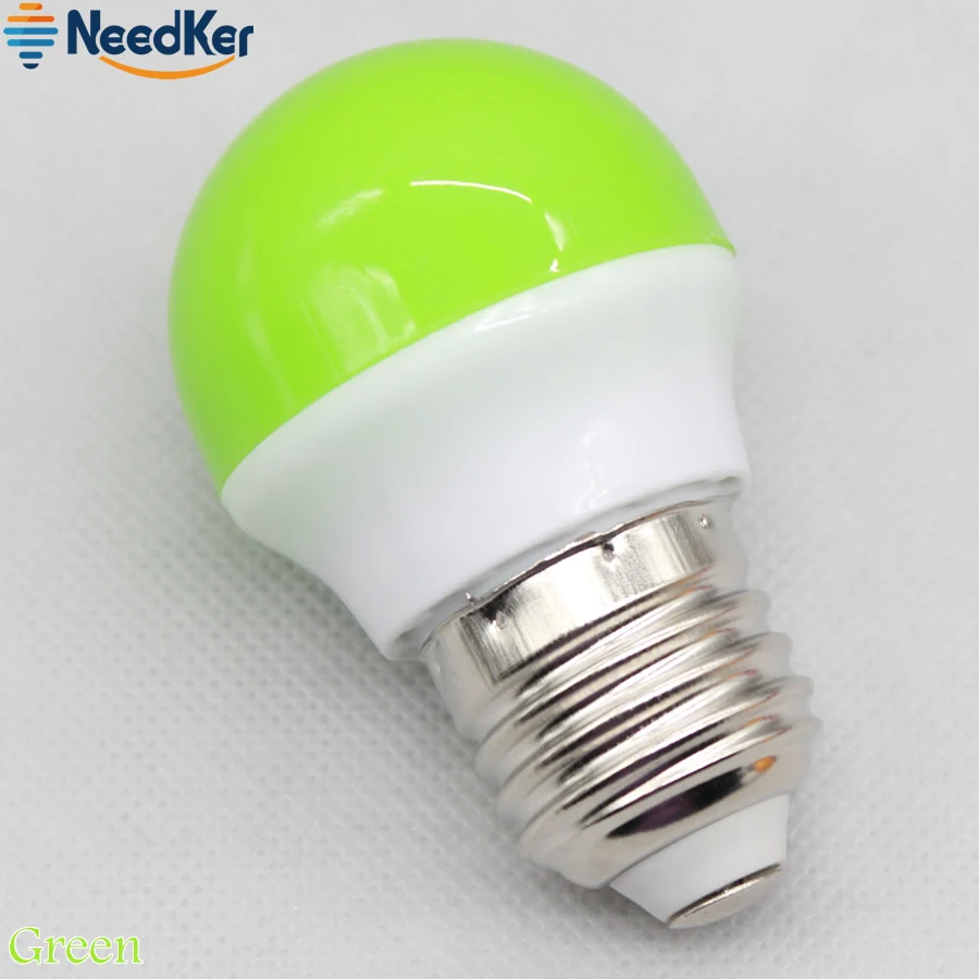 NeedKer E27 LED Bulbs 3W SMD2835 Colorfull LED Lighting White/Yellow/Red/Green/Blue Decorative Lamp AC 110V 220V 240V for Party