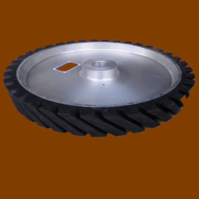 300*50 contact Rubber Wheel Belt Sander Polisher Wheel for Sanding Belt rubber expanding wheel