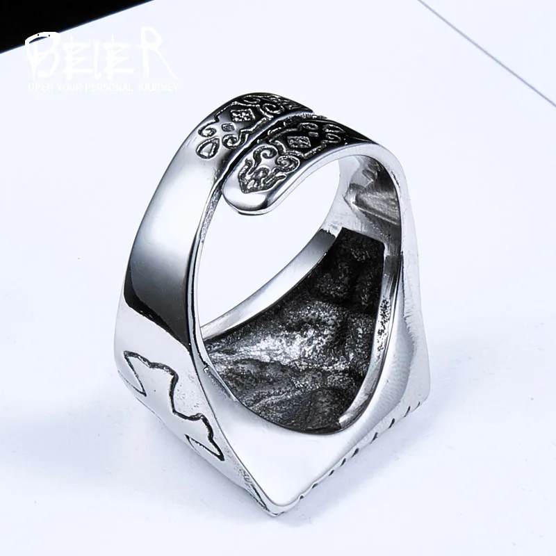 Beier new store 316L Stainless Steel ring top quality New Eye of Providence All-seeing Eye  Cool Movie Ring jewelry LLBR8-176R