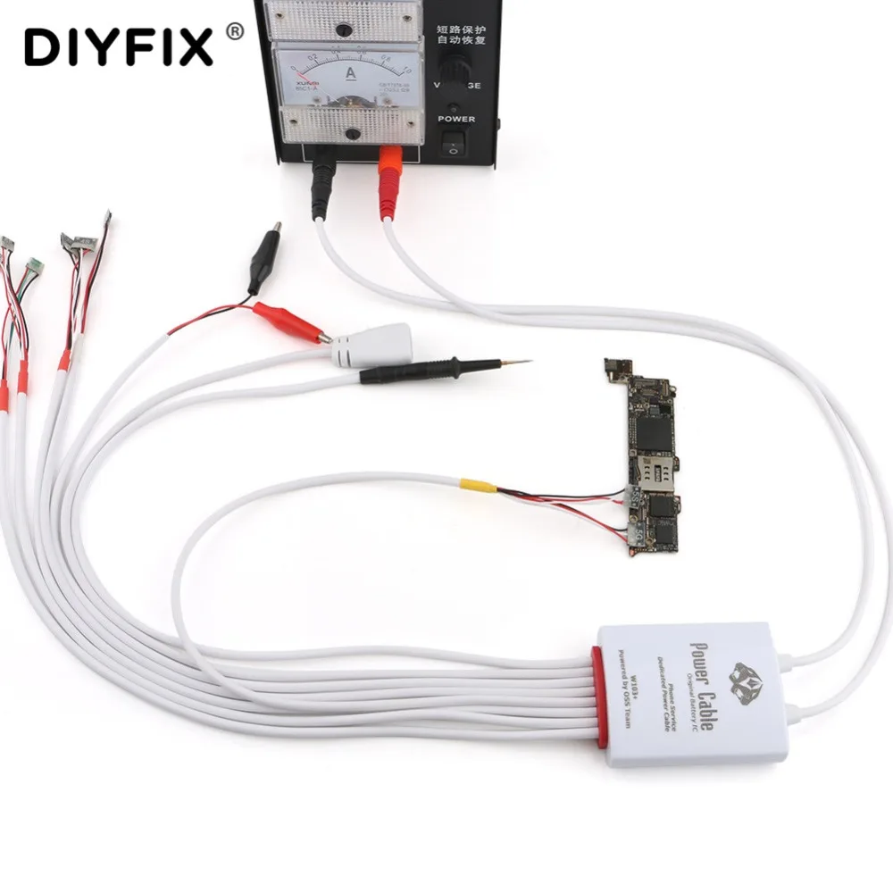 

DIYFIX DC Power Supply Cable Professional Phone Dedicated Power Test Cables Wire for iPhone Logic Board Charging Wire Hand Tools