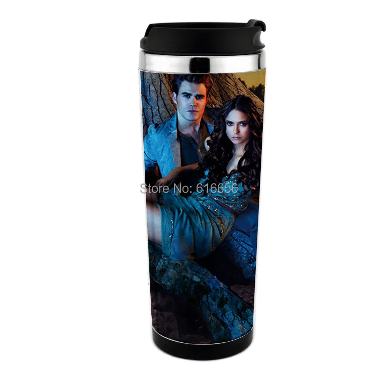 free shiping The Vampire Diaries Season travel mug  adversing mug easy for DIY , can design  mug for gift ,more pics can chose