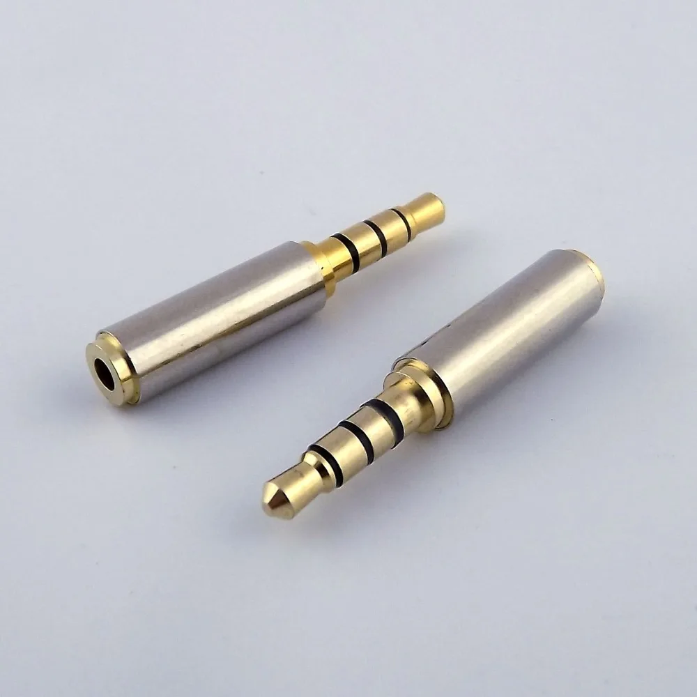 10pcs Gold Plating 3.5mm 1/8