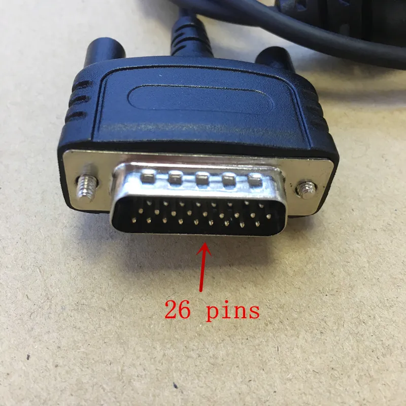 the USB programming update cable 26pins for Hytera MD780,MD650,MD780G,RD980,RD960,MD788G etc car radio