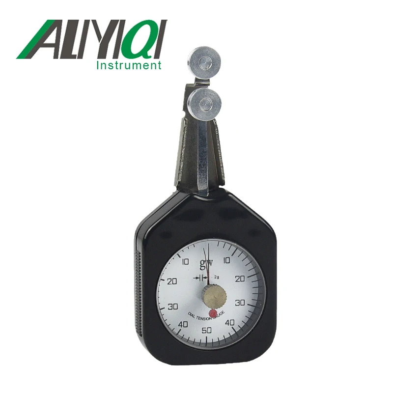 Dynamometer Double Needle Analog Dial Pressure Tensiometer Tension Tester Textile Tension Yarn Tension Meter DTF-50 50gw