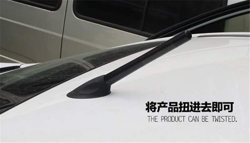 WRC  Carbon Fiber Short Antenna Radio Antenna Car Decoration for Nissan March Sunny Tiida Qashqai LIVINA X-Trail TEANA SYLPHY