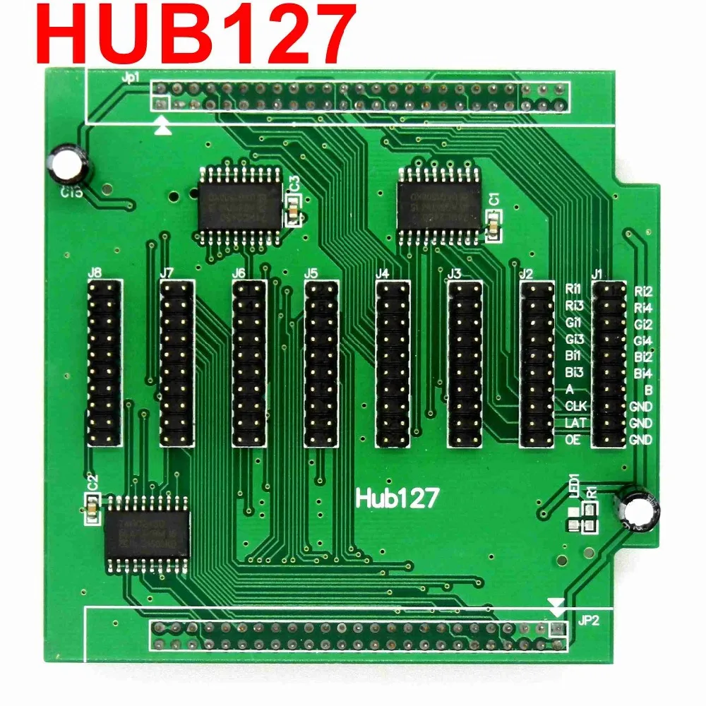 Hub127 LED Controller Conversion Card Adapter With 8*hub127 Port Included Output 20pin