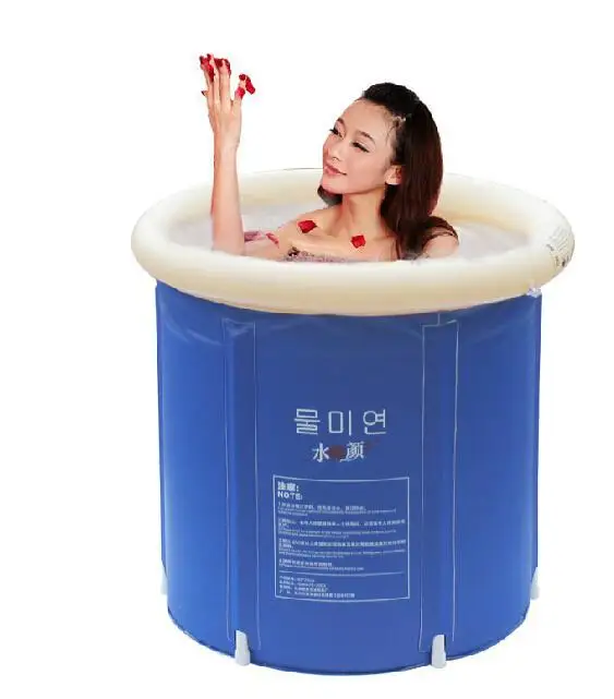 

Water beauty folding tub bath bucket adult bathtub inflatable bathtub plastic child bath thickening bucket bath bucket