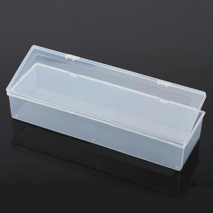 Trong Suốt Nhựa Vuông Dài Hộp Lưu Trữ Bộ Sưu Tập Bao Bì Sản Phẩm Hộp Đầm Ốp Lưng Mini Ra Kích Thước 25.3*8*5Cm