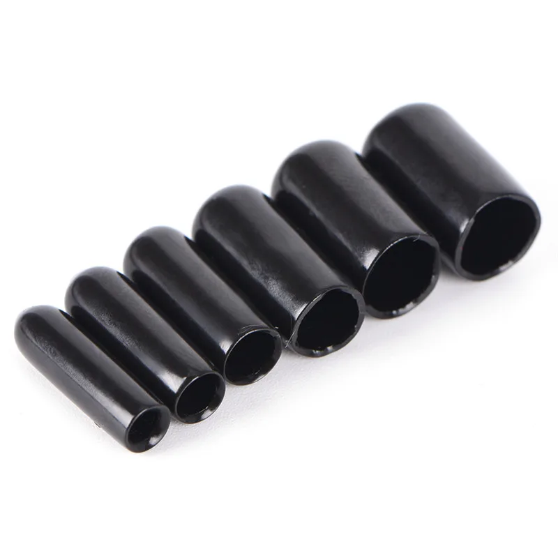 10PCS PVC End cap Kite Cap Rubber End Caps For 4 Lines Quad Stunt Kite Fixed Parts 3/4/5/6/7/8MM Black