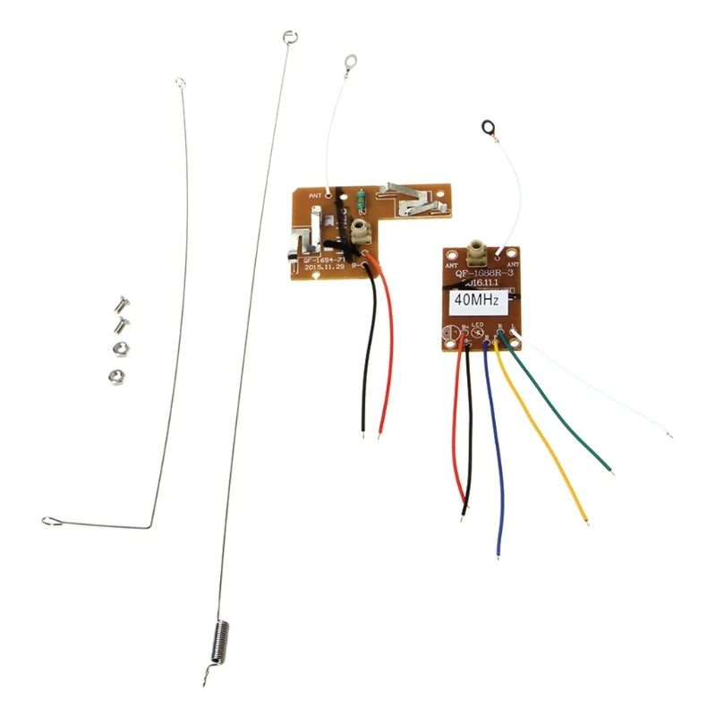 4CH 40MHZ with Antenna for DIY RC Car Robot Remote Transmitter & Receiver Board