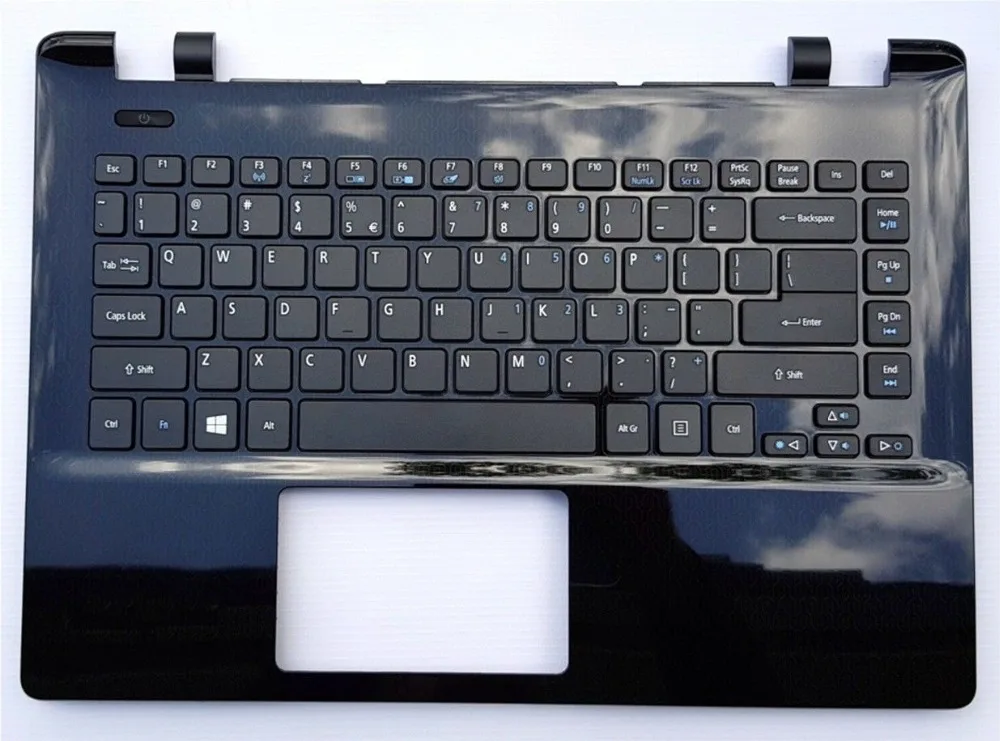 Imagem -02 - Gzeele Eua la Novo para Acer Aspire E5411 E5-421 E5-471 Palmrest & Teclado Topcase Capa Superior Case kb Bezel 60. Mlqn7.018