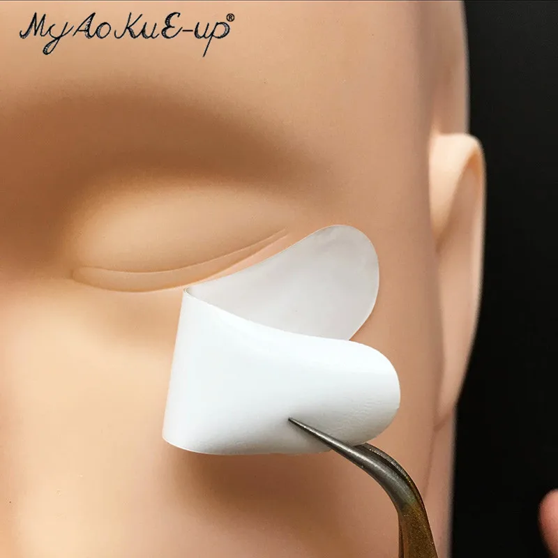 MyAoKuE-Up Wimpernverlängerung 25er-Pack Silberne Dünne Augenpads Silikon-Patches Unter-Augen-Pads Glatte Isolations-Augenpads Wimpernverlängerungs-Werkzeug – Detail 5