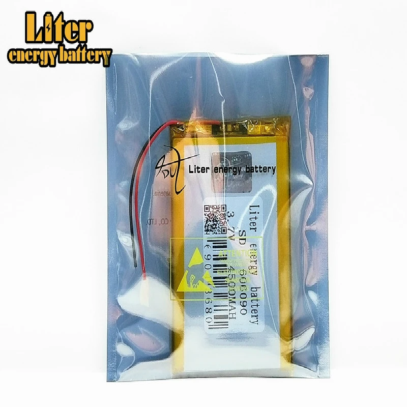 606090 3.7V القدرة الحقيقية 4500mah (بوليمر بطارية أيون الليثيوم) ليثيوم أيون بطارية قابلة للشحن ل اللوحي MP4 MP5 الكتاب الإلكتروني كاميرا