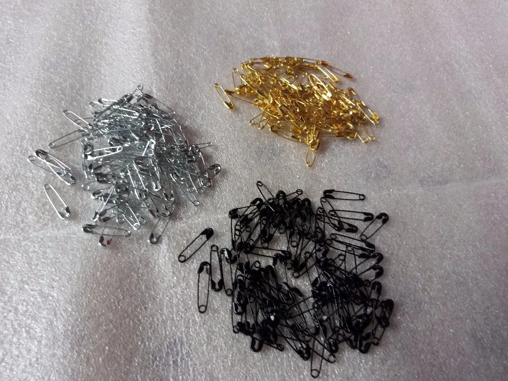 

500pcs 1.8cm Black/gold/silver Iron Pin For Jewelry/clothes Clothing Accessories Safety Pins Diy Jewelry Accessories