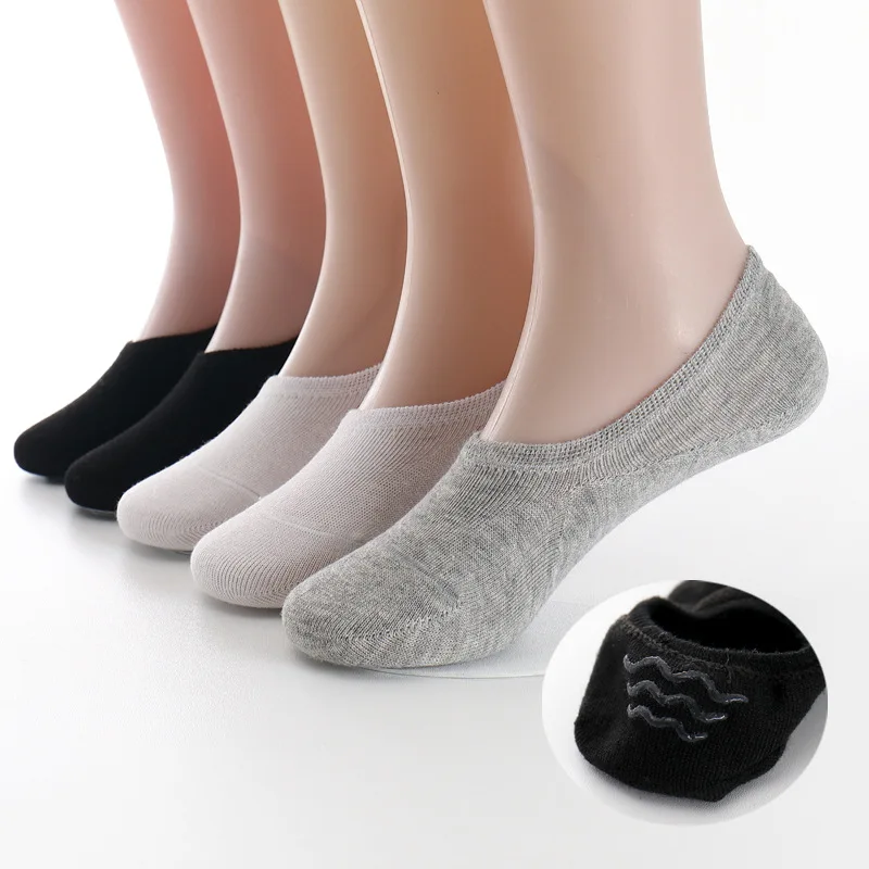 Kids Boys Socks Slippers Cotton Non-slip Silicone Invisible No show Boat Socks Girls Children Stealth Socks Short School Pairs